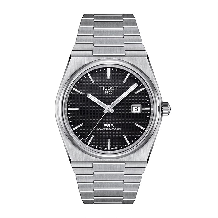 Tissot  Men Black PRX Powermatic 80 Swiss Automatic Analog Watch